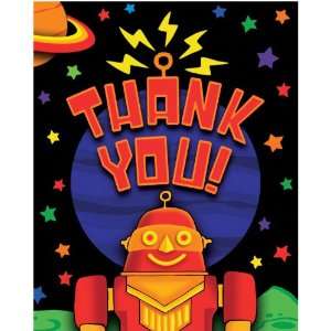  Party Bots Thank You Cards 8 Pack Toys & Games