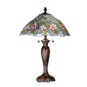   Tiffany TT100916 Pondsby Table Lamp, Fieldstone and Art Glass Shade