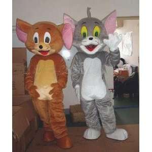    Tom Cat and Jerry Mouse 2 Adult Size Mascot Costumes Toys & Games