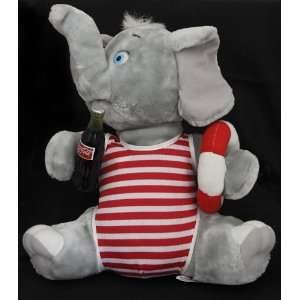  13 Coca Cola Plush Elephant Toy Swimming Suit and Coke 