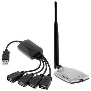  5dbi IEEE 802.11B/G 54Mbps USB Wireless Network LAN Adapter + USB 