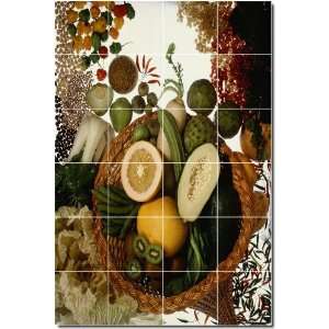  Fruits Vegetables Photo Backsplash Tile Mural 15  32x48 