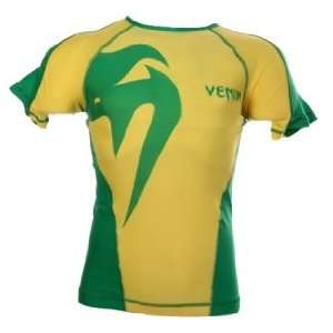  Venum Giant Rashguard Brazil   Short Sleeve Sports 