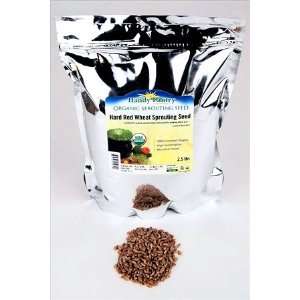 Organic Hard Red Wheat Seed  2.5 Lbs   Grow Wheatgrass, Flour, Grain 