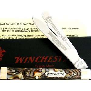  Winchester USA Large Physicians Doctor Silver Brown Pearl 