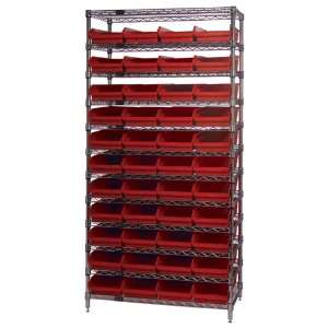  Quantum Storage Wire Shelving Unit with 44 Bins
