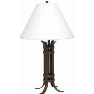   Lite Source LS 3582WHT Fargo Wrought Iron Table Lamp
